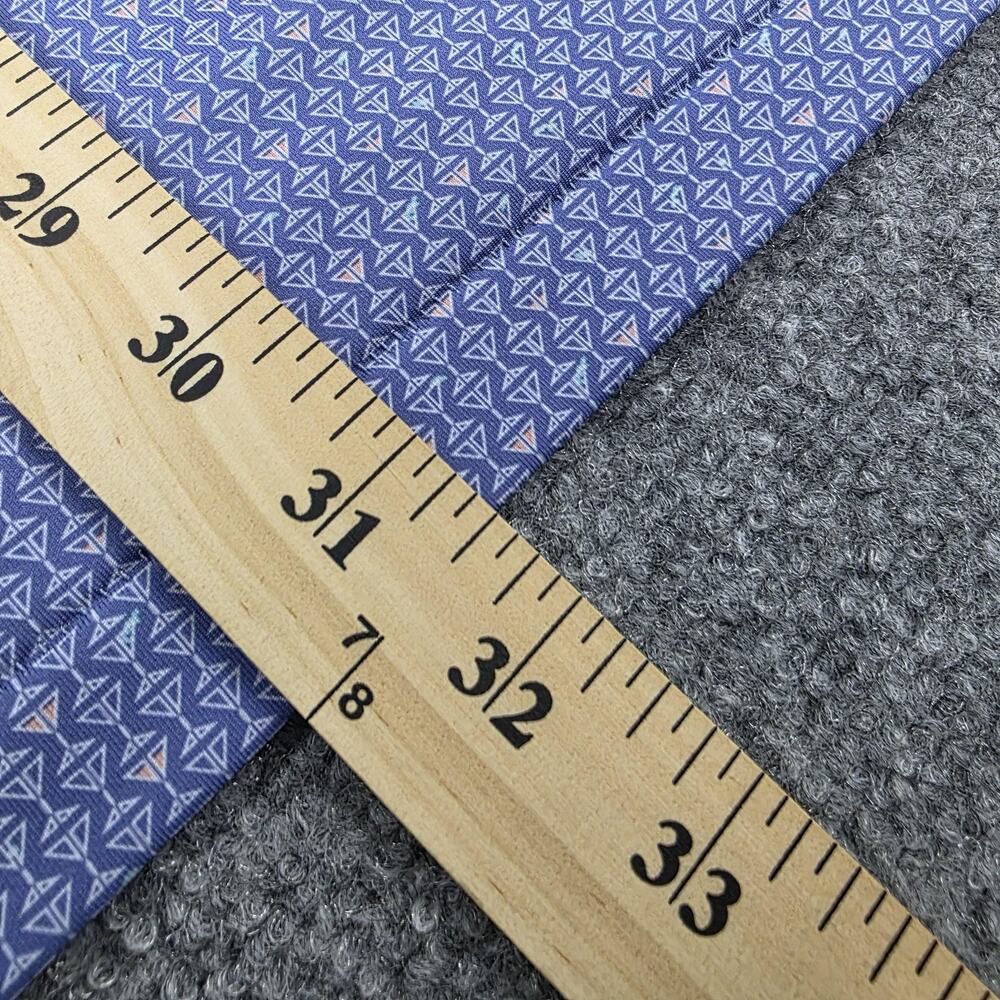 Peter Millar Shirt Mens Medium Blue Martini Glass AOP Summer Comfort Polo Golf - Picture 8 of 16